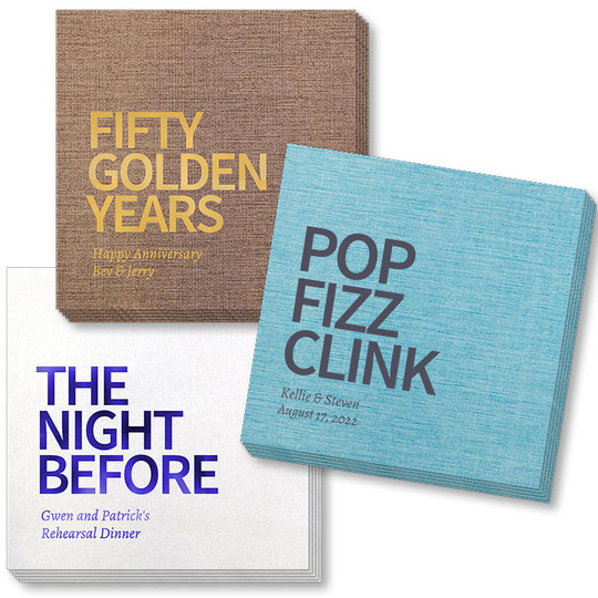 Create Your Own Headline Bamboo Luxe Napkins